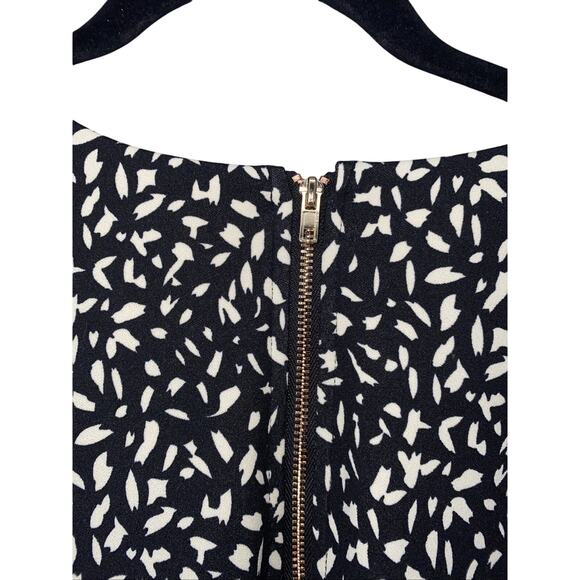 Melloday Women’s Printed Short Sleeve Top Black/Cream Size Small - Picture 3 of 6